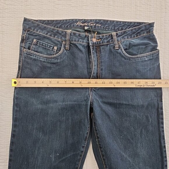 Kenneth Cole Men's 36x32 Straight Fit Denim Jeans Dark Wash Vintage Foshan EUC - Picture 10 of 14